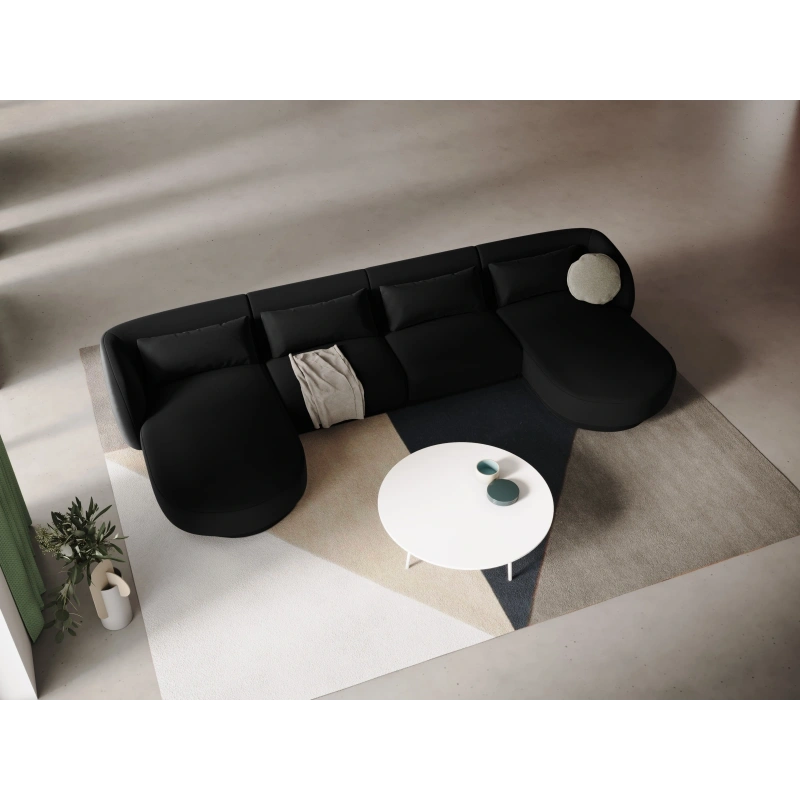 Narożnik 5-os panoramiczny Tulum tkanina welurowa Bluvel Cosmopolitan Design