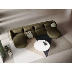 Narożnik 5-os panoramiczny Tulum tkanina welurowa Bluvel Cosmopolitan Design