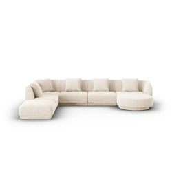 Narożnik 6-os panoramiczny Tulum tkanina szenilowa Haga Cosmopolitan Design