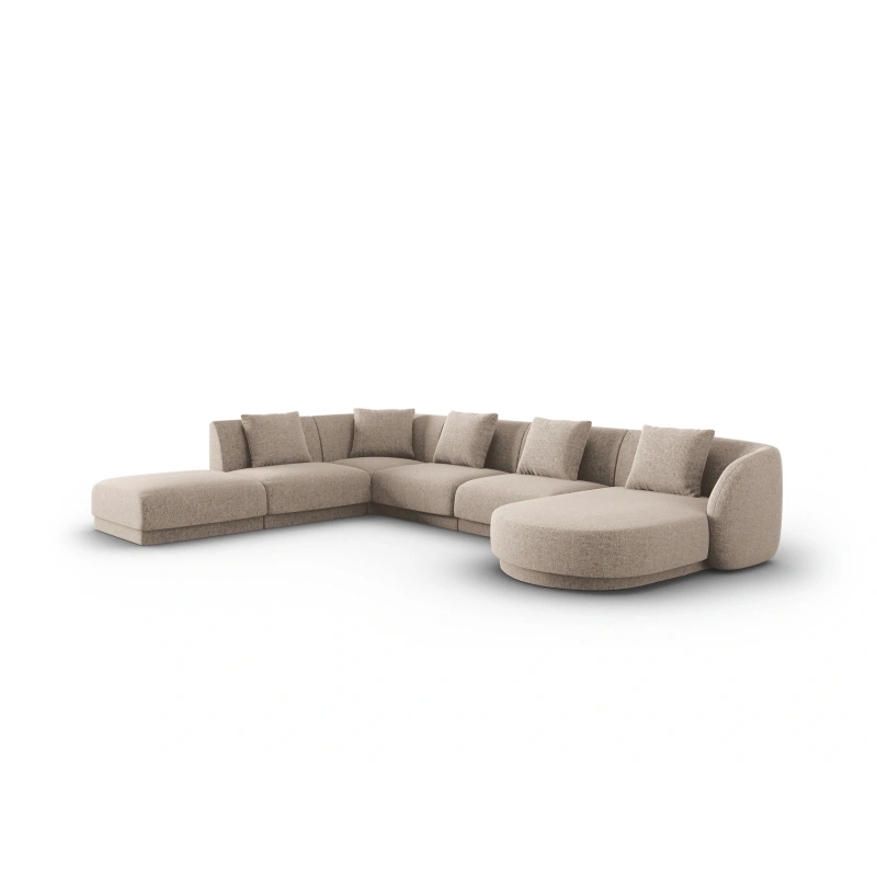 Narożnik 6-os panoramiczny Tulum tkanina szenilowa Haga Cosmopolitan Design
