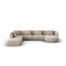 Narożnik 6-os panoramiczny Tulum tkanina szenilowa Haga Cosmopolitan Design