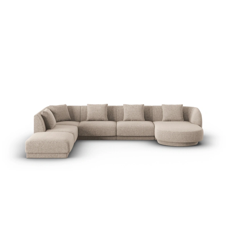 Narożnik 6-os panoramiczny Tulum tkanina szenilowa Haga Cosmopolitan Design