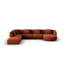 Narożnik 6-os panoramiczny Tulum tkanina szenilowa Haga Cosmopolitan Design