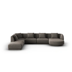 Narożnik 6-os panoramiczny Tulum tkanina szenilowa Haga Cosmopolitan Design