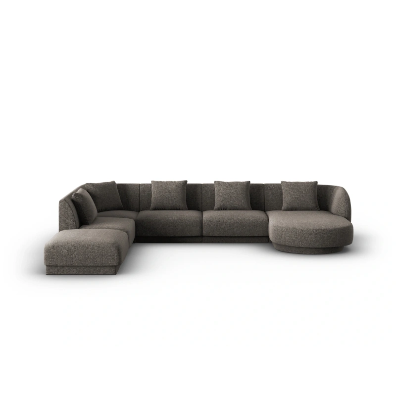 Narożnik 6-os panoramiczny Tulum tkanina szenilowa Haga Cosmopolitan Design