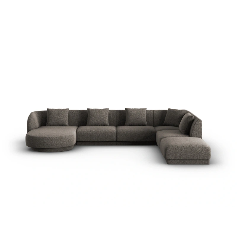 Narożnik 6-os panoramiczny Tulum tkanina szenilowa Haga Cosmopolitan Design