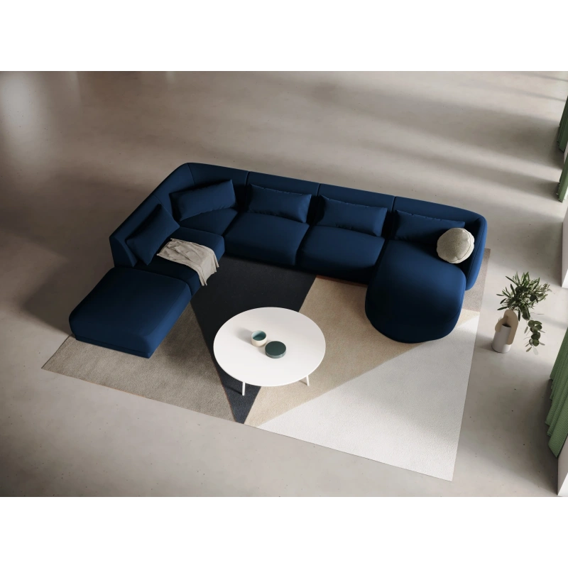 Narożnik 6-os panoramiczny Tulum tkanina welurowa Bluvel Cosmopolitan Design