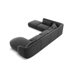 Narożnik 6-os panoramiczny Tulum tkanina welurowa Bluvel Cosmopolitan Design