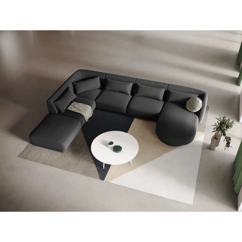 Narożnik 6-os panoramiczny Tulum tkanina welurowa Bluvel Cosmopolitan Design
