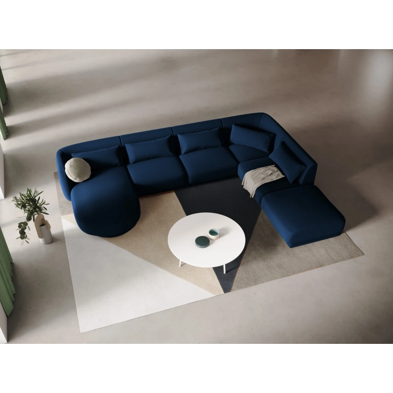 Narożnik 6-os panoramiczny Tulum tkanina welurowa Bluvel Cosmopolitan Design