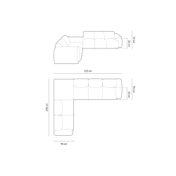 Sofa narożna 4-os. Nolio tkanina szenilowa Haga Cosmopolitan Design Sofa narożna 4-os. Nolio tkanina szenilowa Haga Cosmopolitan Design