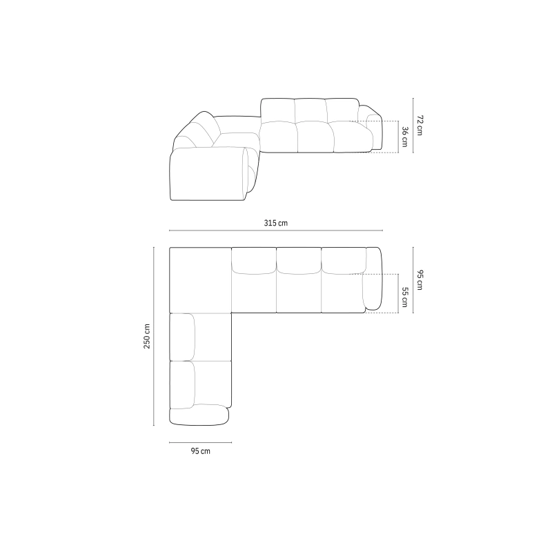Sofa narożna 4-os. Nolio tkanina szenilowa Haga Cosmopolitan Design Sofa narożna 4-os. Nolio tkanina szenilowa Haga Cosmopolitan Design