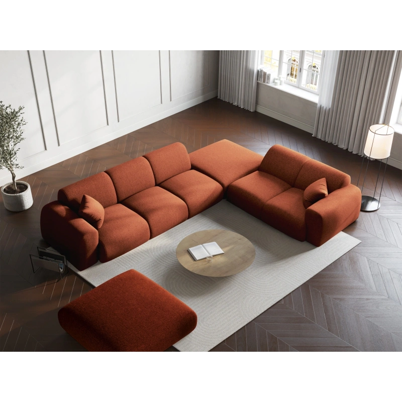Sofa narożna 4-os. Nolio tkanina szenilowa Haga Cosmopolitan Design