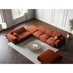 Sofa narożna 4-os. Nolio tkanina szenilowa Haga Cosmopolitan Design Sofa narożna 4-os. Nolio tkanina szenilowa Haga Cosmopolitan Design