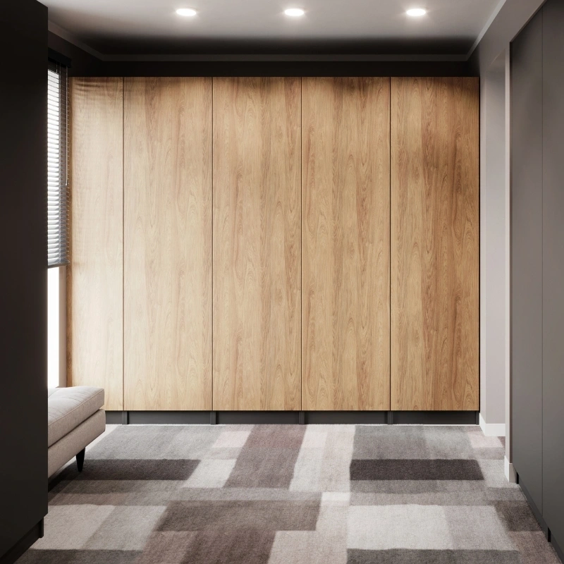 Szafa modułowa - moduł z półkami SP 50x213,7cm korpus wzór | Roomli Szafa modułowa - moduł z półkami SP 50x213,7cm korpus wzór | Roomli