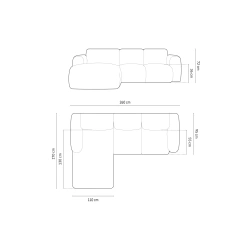 Narożnik 4 osobowy Nolio tkanina szenilowa Haga Cosmopolitan Design Narożnik 4 osobowy Nolio tkanina szenilowa Haga Cosmopolitan Design