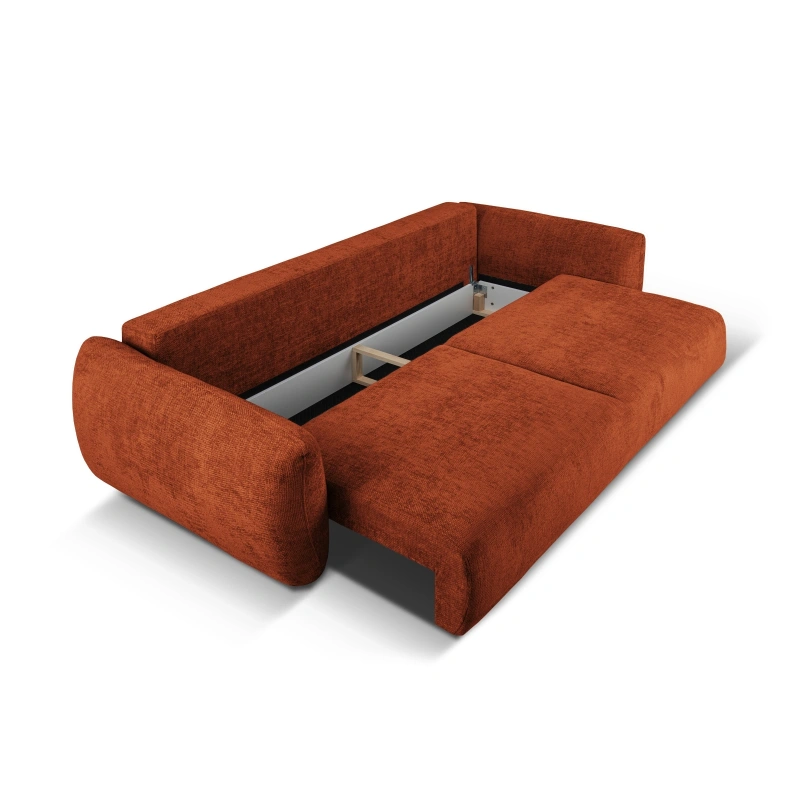 Sofa 3-os Matera z funkcją spania i pojemnikiem na pościel szenil