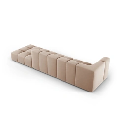 Sofa 4 osobowa Francesca prawostronna tkanina welurowa Bluvel Milo Casa