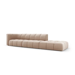 Sofa 4 osobowa Francesca prawostronna tkanina welurowa Bluvel Milo Casa