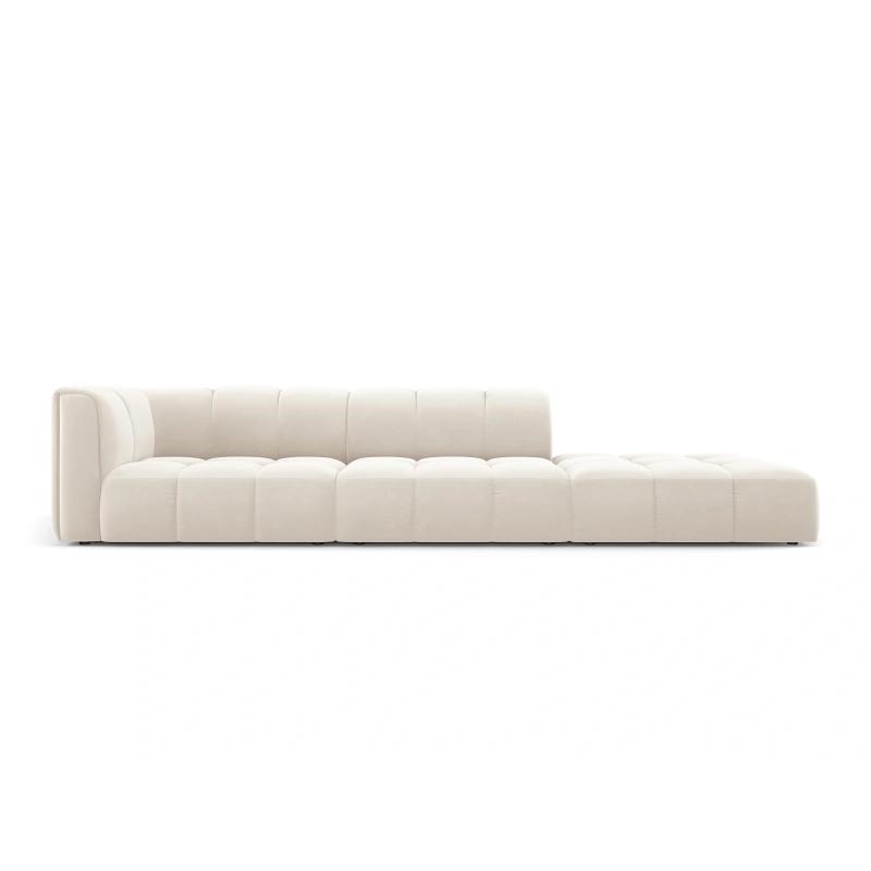 Sofa 4 osobowa Francesca prawostronna tkanina welurowa Bluvel Milo Casa