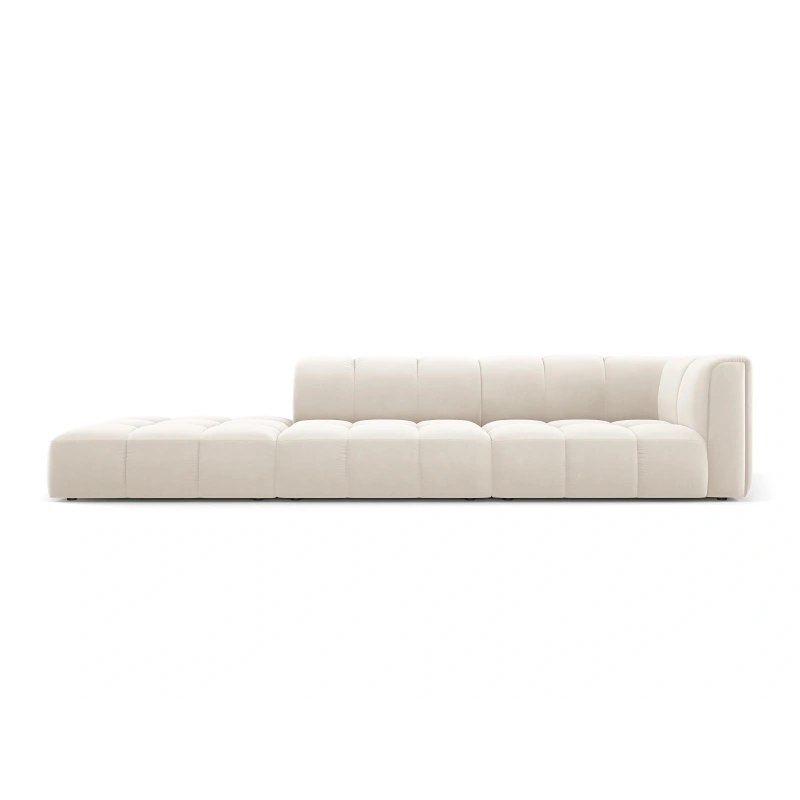 Sofa 4 osobowa Francesca lewostronna tkanina welurowa Bluvel Milo Casa