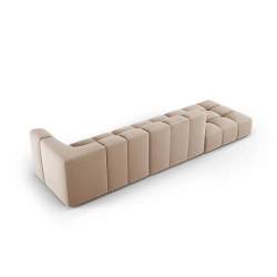 Sofa 4 osobowa Francesca lewostronna tkanina welurowa Bluvel Milo Casa