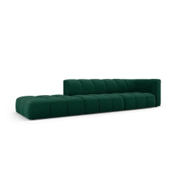 Sofa 4 osobowa Francesca lewostronna tkanina welurowa Bluvel Milo Casa