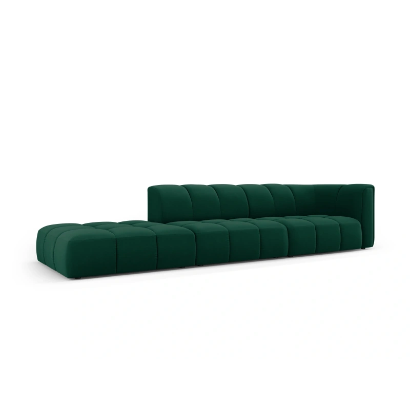 Sofa 4 osobowa Francesca lewostronna tkanina welurowa Bluvel Milo Casa