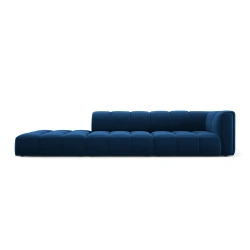 Sofa 4 osobowa Francesca lewostronna tkanina welurowa Bluvel Milo Casa