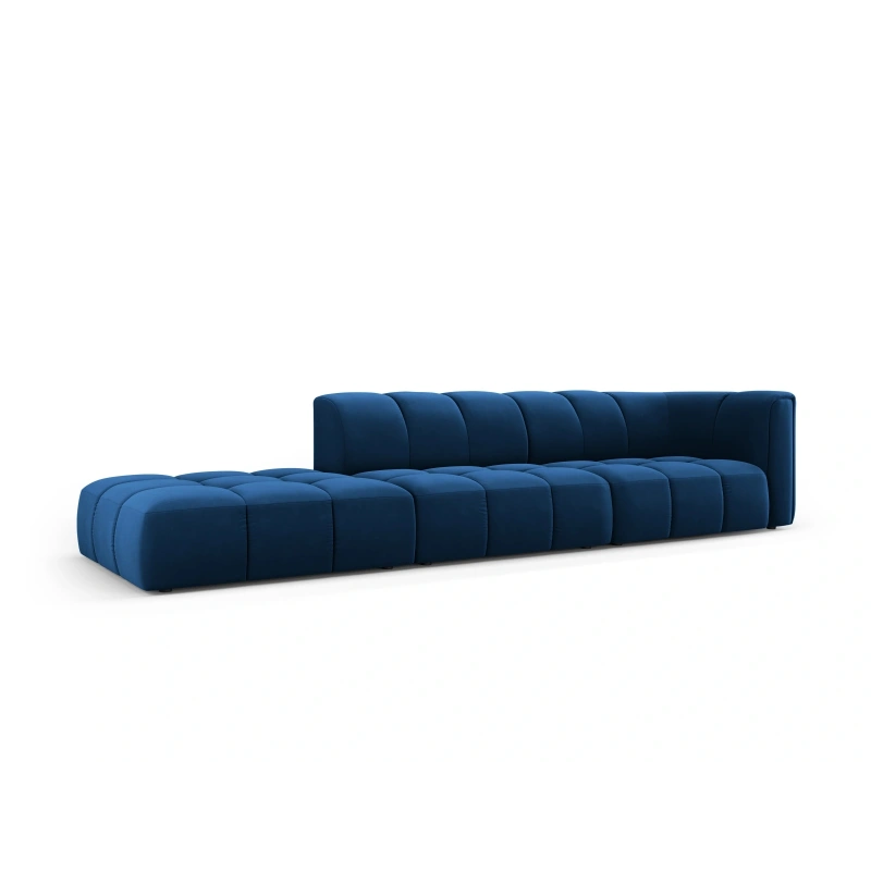 Sofa 4 osobowa Francesca lewostronna tkanina welurowa Bluvel Milo Casa