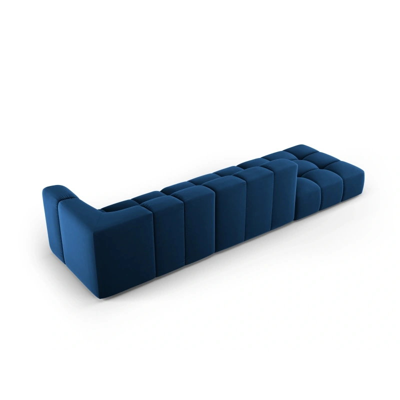 Sofa 4 osobowa Francesca lewostronna tkanina welurowa Bluvel Milo Casa