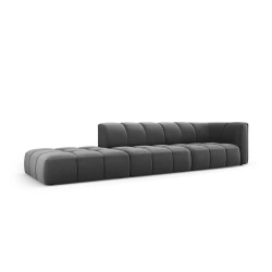 Sofa 4 osobowa Francesca lewostronna tkanina welurowa Bluvel Milo Casa Sofa 4 osobowa Francesca lewostronna tkanina welurowa Bluvel Milo Casa