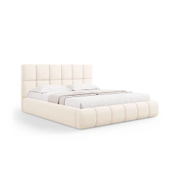 Łóżko tapicerowane 140x200 z pojemnikiem Tropea szenil Milo Casa