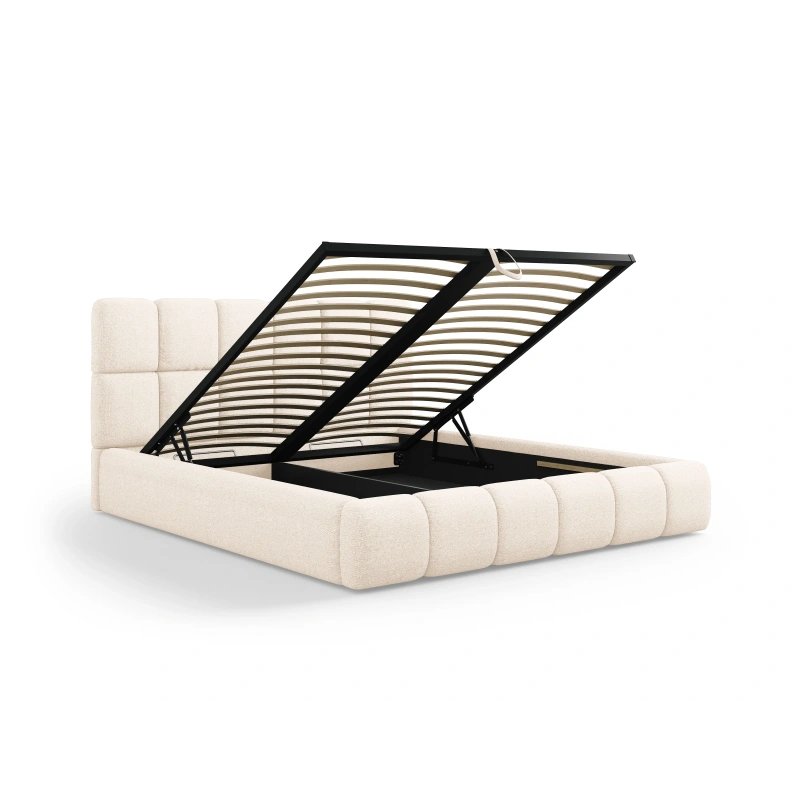 Łóżko tapicerowane 140x200 z pojemnikiem Tropea szenil Milo Casa Łóżko tapicerowane 140x200 z pojemnikiem Tropea szenil Milo Casa