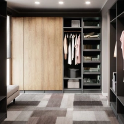 Szafa modułowa - z półkami i 4 szufladami SP4S 40x213,7cm - wzór