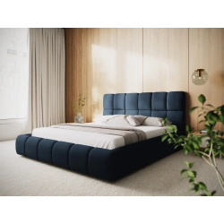 Łóżko tapicerowane 200x200 z pojemnikiem Tropea szenil Milo Casa
