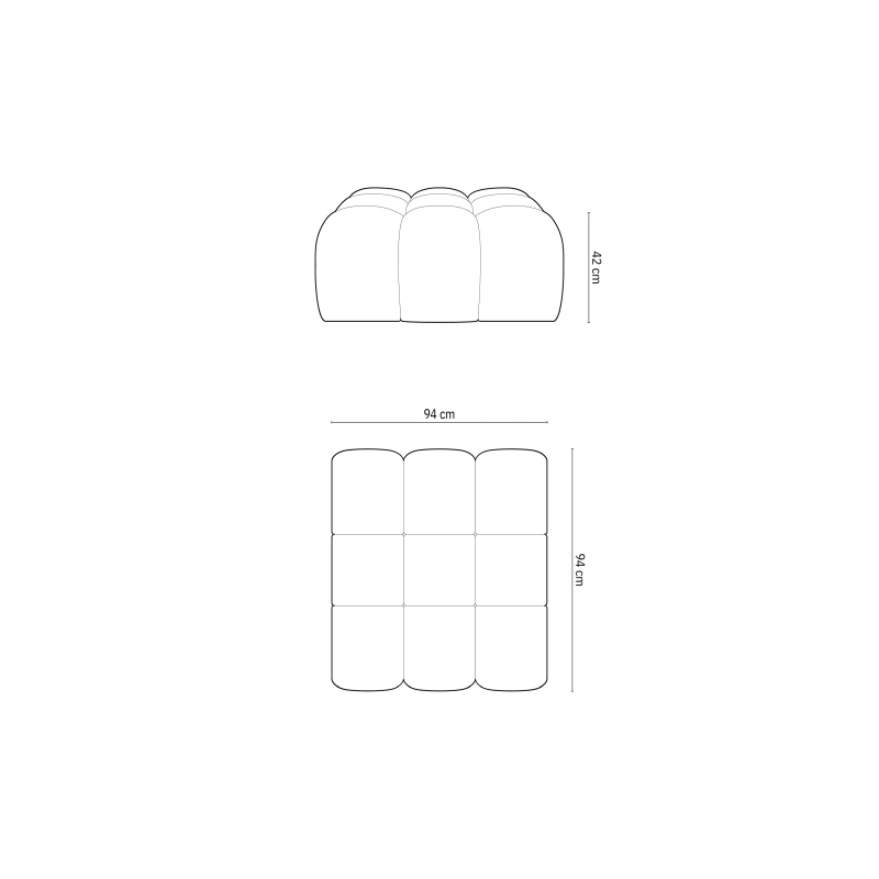 Puf aksamitny Halley Windsor & Co Puf aksamitny Halley Windsor & Co