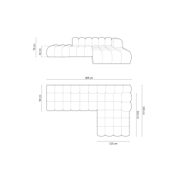 Narożnik aksamitny 5 osobowy Halley Windsor & Co Narożnik aksamitny 5 osobowy Halley Windsor & Co