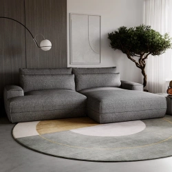 Narożnik L-kształtny Fresh z funkcją spania i pojemnikiem na pościel