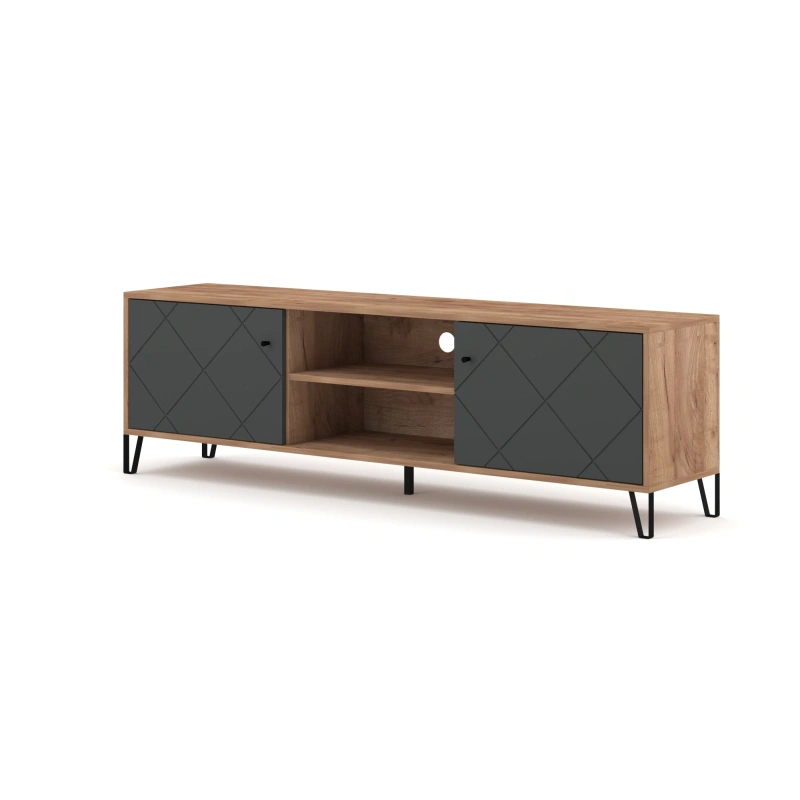 Szafka RTV Bilbao BL02 Craft Tabaco/Grafit Szafka RTV Bilbao BL02 Craft Tabaco/Grafit