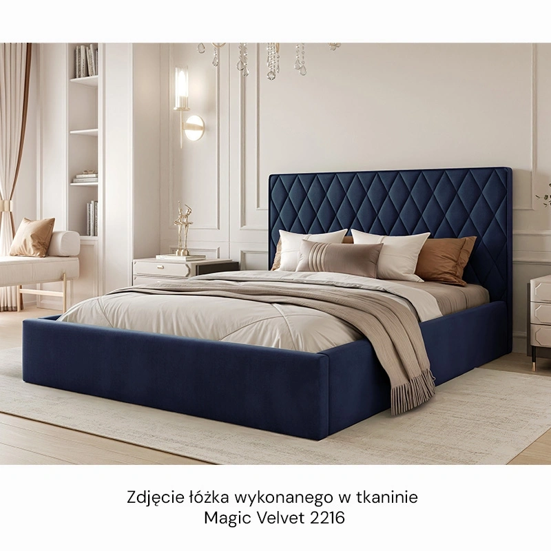 Łóżko tapicerowane Caro z pojemnikiem na posciel, rozmiar do wyboru Łóżko tapicerowane Caro z pojemnikiem na posciel, rozmiar do wyboru