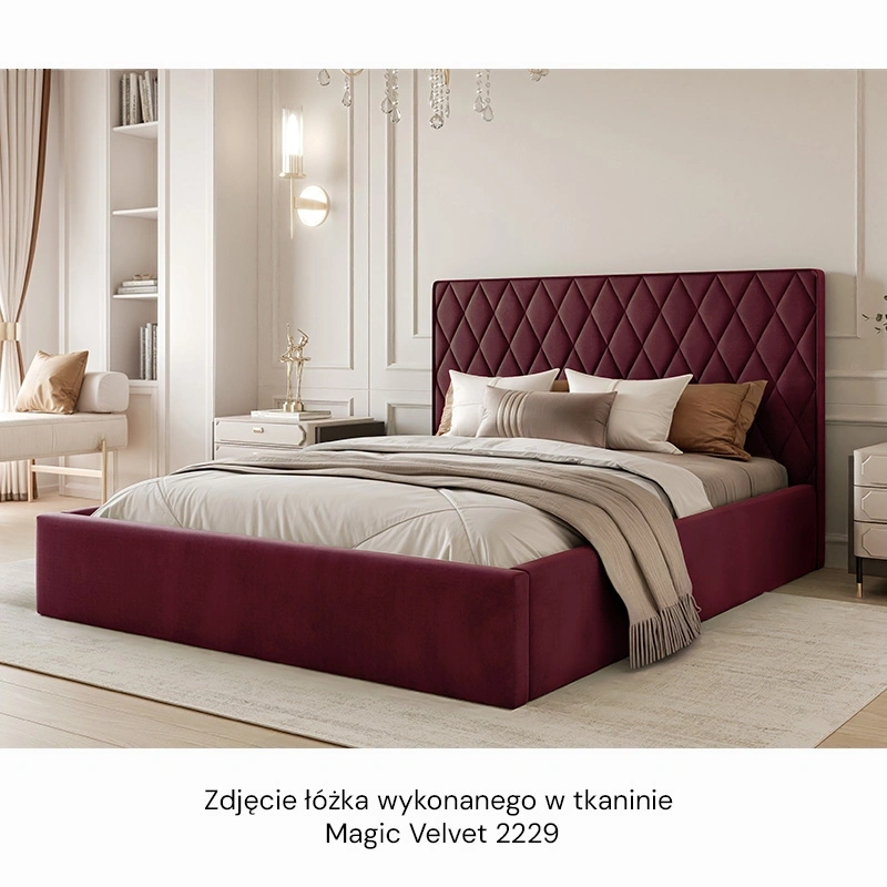 Łóżko tapicerowane Caro z pojemnikiem na posciel, rozmiar do wyboru Łóżko tapicerowane Caro z pojemnikiem na posciel, rozmiar do wyboru