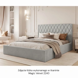 Łóżko tapicerowane Caro z pojemnikiem na posciel, rozmiar do wyboru Łóżko tapicerowane Caro z pojemnikiem na posciel, rozmiar do wyboru