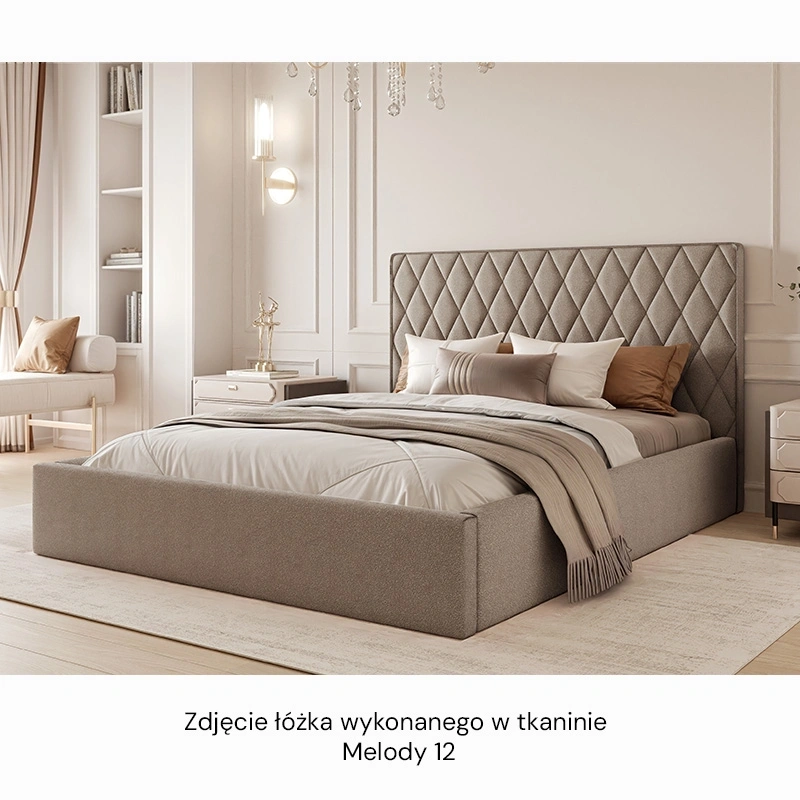 Łóżko tapicerowane Caro z pojemnikiem na posciel, rozmiar do wyboru Łóżko tapicerowane Caro z pojemnikiem na posciel, rozmiar do wyboru