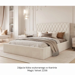 Łóżko tapicerowane Caro z pojemnikiem na posciel, rozmiar do wyboru Łóżko tapicerowane Caro z pojemnikiem na posciel, rozmiar do wyboru