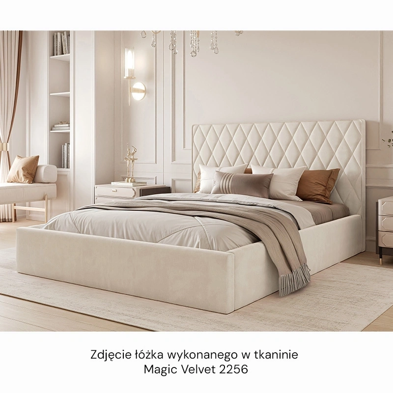 Łóżko tapicerowane Caro z pojemnikiem na posciel, rozmiar do wyboru Łóżko tapicerowane Caro z pojemnikiem na posciel, rozmiar do wyboru