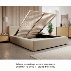 Łóżko tapicerowane Verona z pojemnikiem na pościel 140/160/180x200cm Łóżko tapicerowane Verona z pojemnikiem na pościel 140/160/180x200cm
