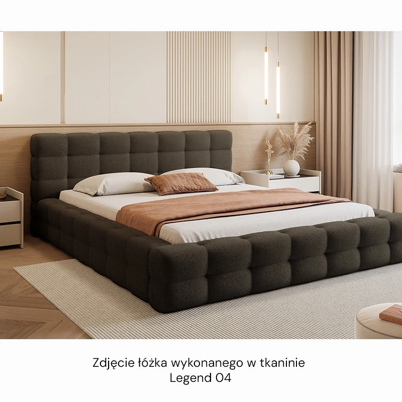 Łóżko tapicerowane Amaro z pojemnikiem na pościel 140/160/180x200cm Łóżko tapicerowane Amaro z pojemnikiem na pościel 140/160/180x200cm