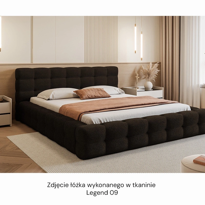 Łóżko tapicerowane Amaro z pojemnikiem na pościel 140/160/180x200cm Łóżko tapicerowane Amaro z pojemnikiem na pościel 140/160/180x200cm