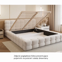 Łóżko tapicerowane Amaro z pojemnikiem na pościel 140/160/180x200cm Łóżko tapicerowane Amaro z pojemnikiem na pościel 140/160/180x200cm